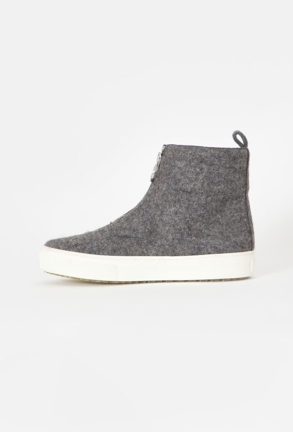 Céline F/W 2014 Felted Zip Boots - 5