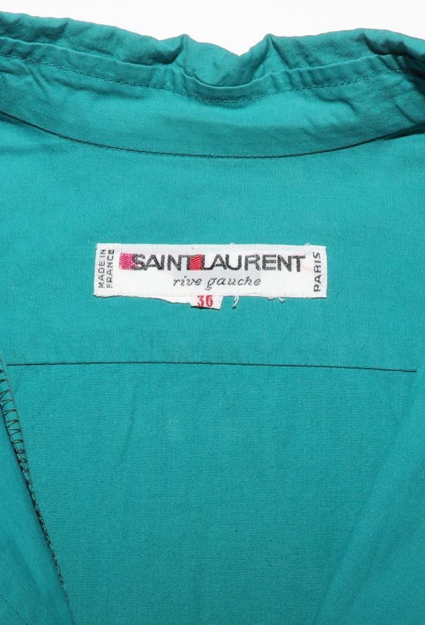 Saint Laurent Vintage Cotton Poplin Shift Dress - 6