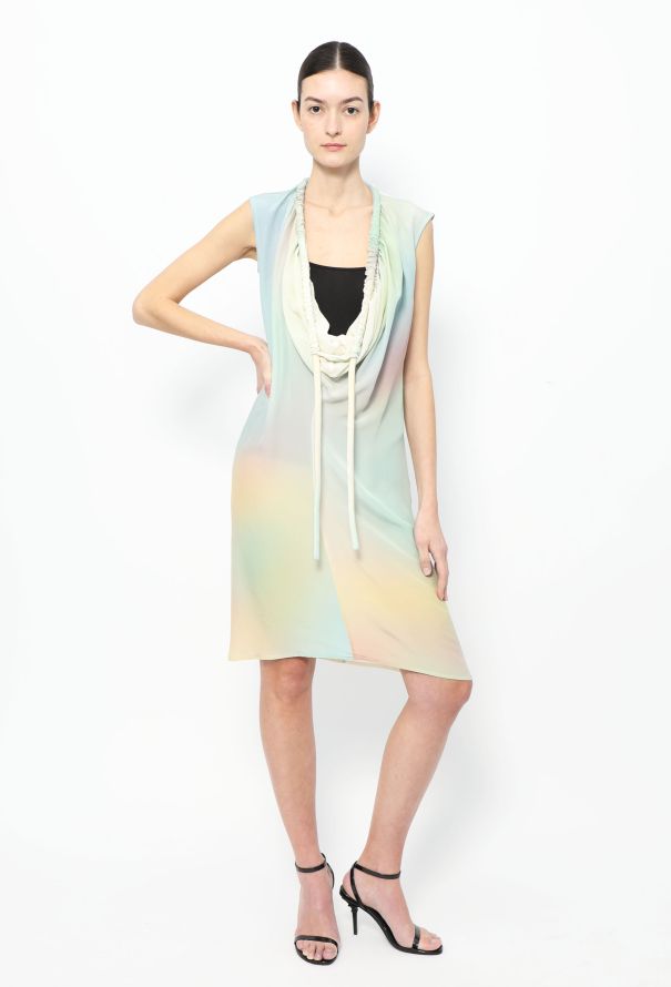 Maison Margiela S/S 2008 Tie-Dye Drawstring Dress - 4
