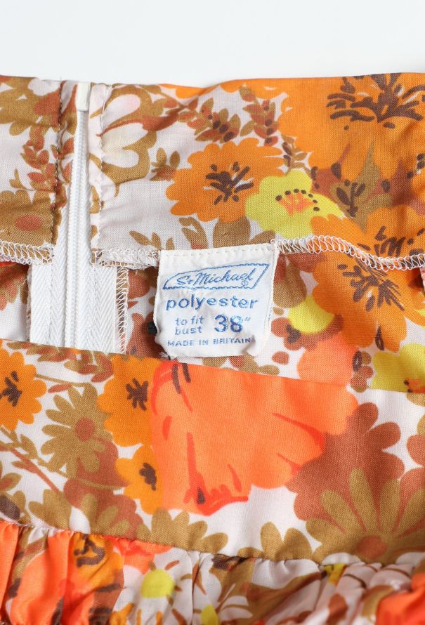 70s Floral Day Dress - 5