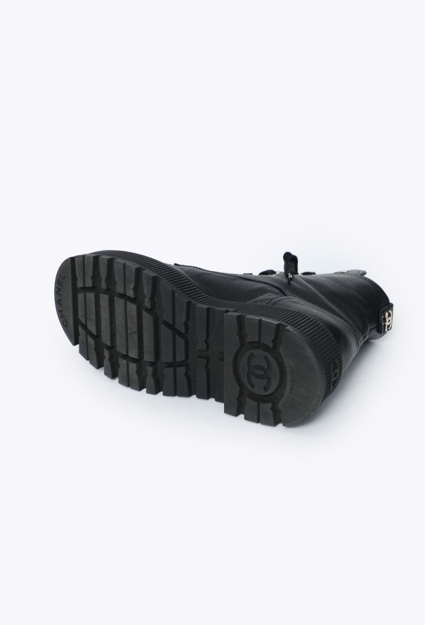 Chanel 2023 Logo Combat Boots - 5