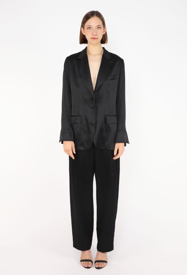 Saint Laurent Vintage Charmeuse Smoking Suit - 2