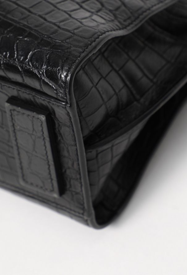 Saint Laurent Crocodile Embossed Nano Sac de Jour - 11