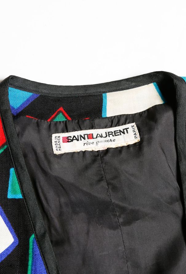 Saint Laurent COLLECTOR S/S 1983 Abstract 'Matisse' Top - 6