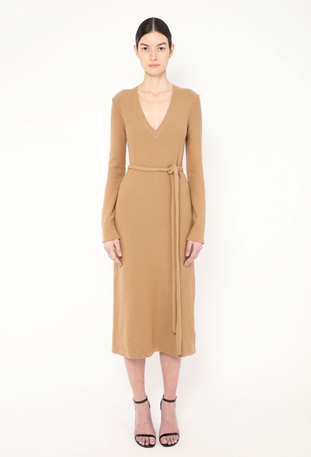 Chloé F/W 2015 Belted Cashmere Dress - 4
