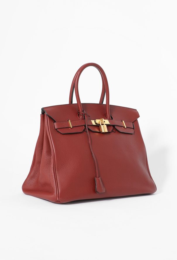 Hermès Rouge Sienne Togo Birkin 35 - 3