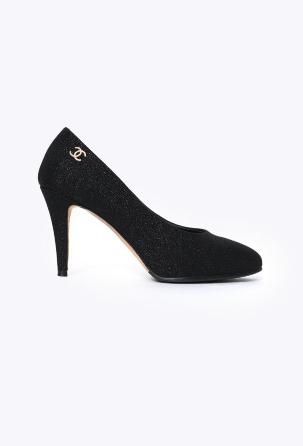 Chanel 2024 Iridescent Toile 'CC' Pumps - 1