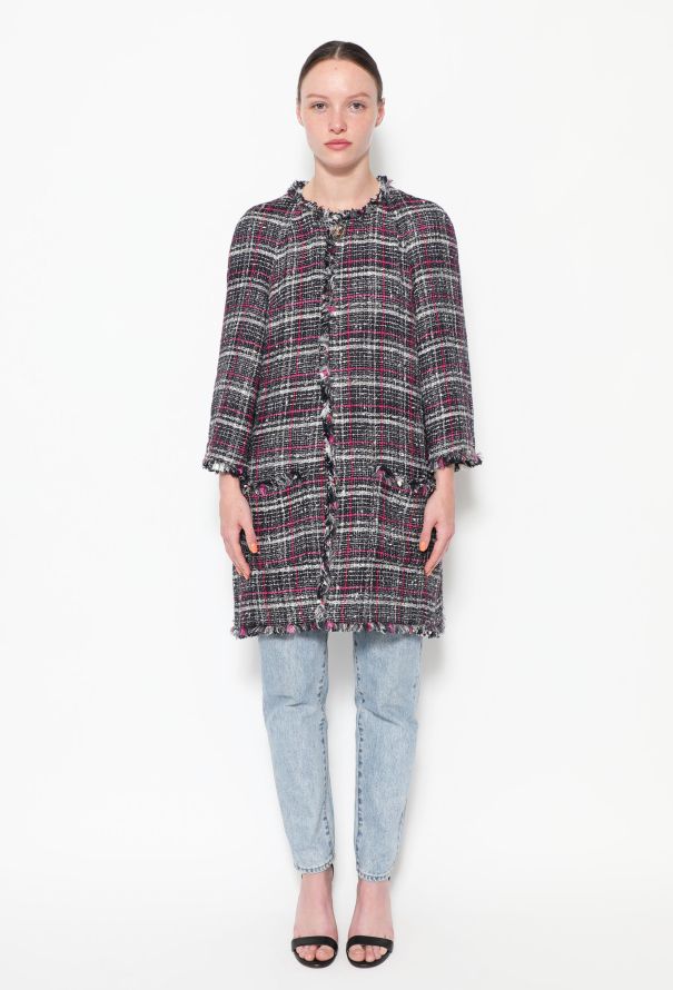 Chanel 2007 Tweed Frayed Trim Jacket - 3