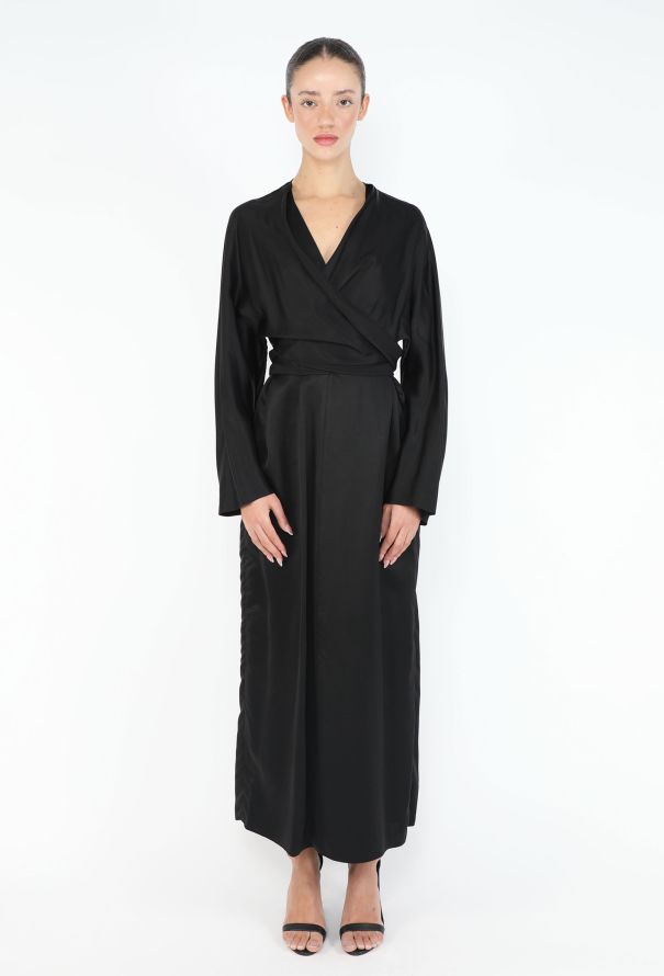 The Row 2020 Clementine Charmeuse Wrap Dress - 3