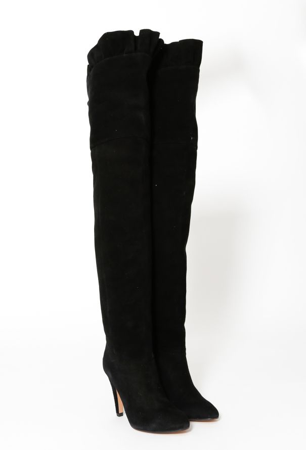 Chloé F/W 2009 Ruffled Over-Knee Boots - 5