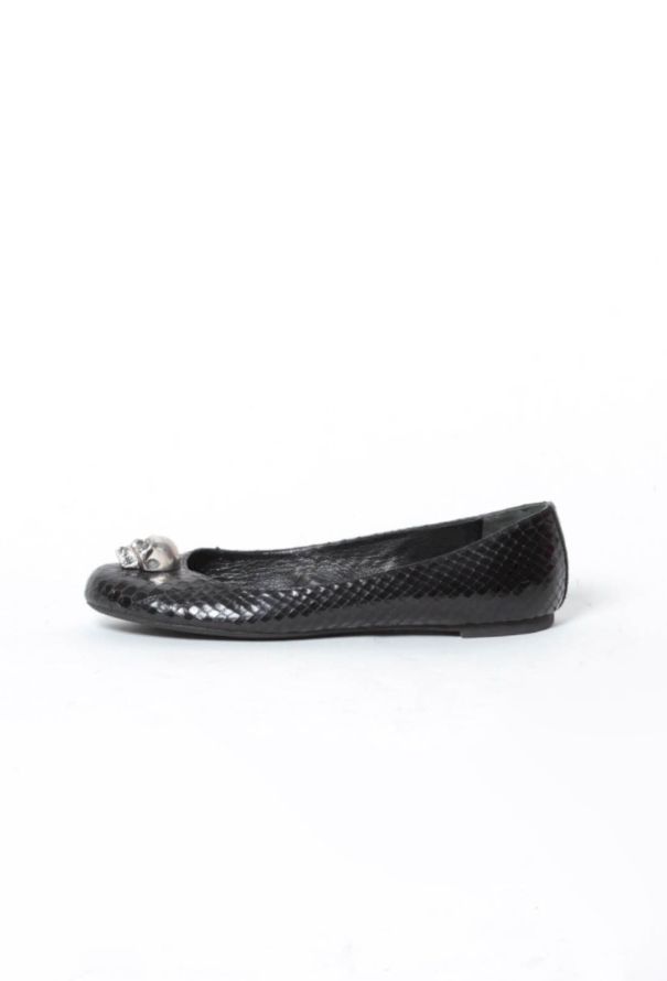 Alexander McQueen Skull Python Ballerinas - 5