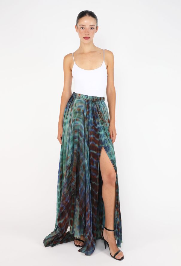 Romeo Gigli Tie-Dye Asymmetrical Skirt, 1990s - 2