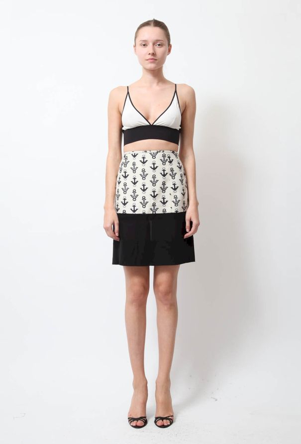 Balenciaga 2011 Anchor Print Skirt - 1