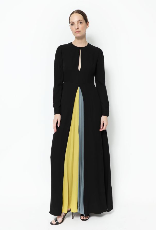 Valentino Pleated Silk Maxi Dress - 2