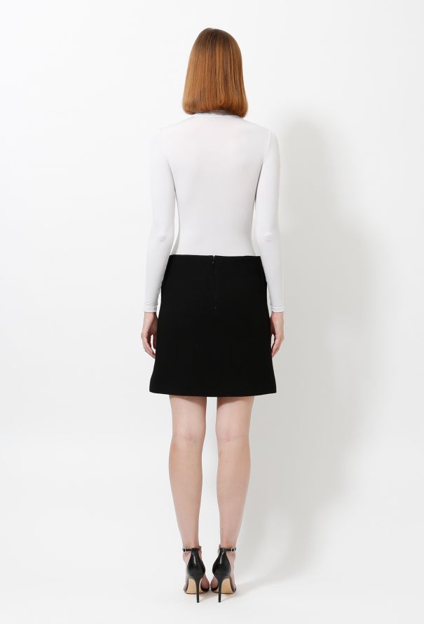 Céline Pre-fall 2012 Belted Wool Skirt - 6