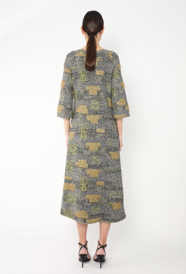 Chanel 2015 Tonal Quilted Knit Dress - 4