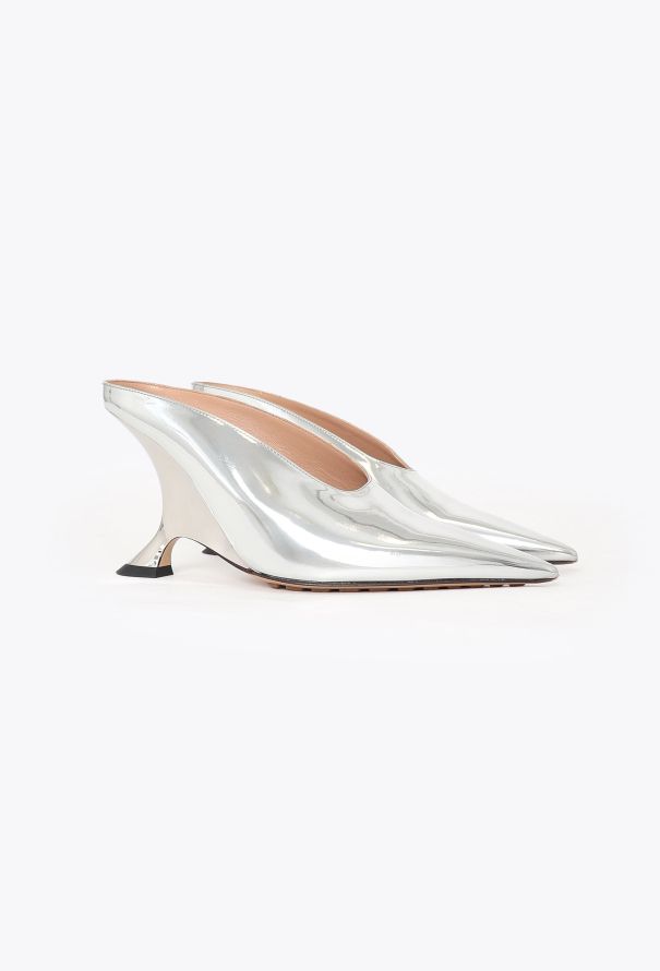 Bottega Veneta Pre-Fall 2024 Metallic Punta Mules - 3