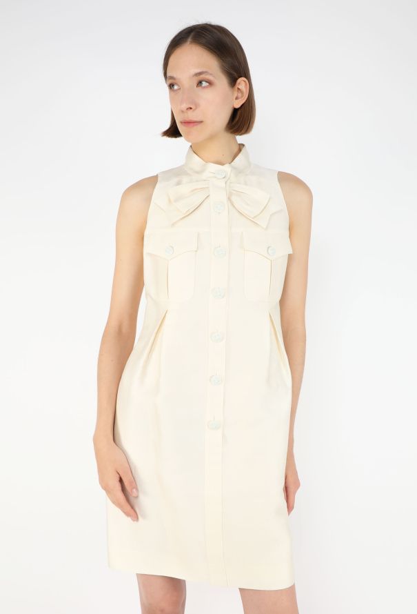 Chanel Piqué 'CC' Silk Dress - 1