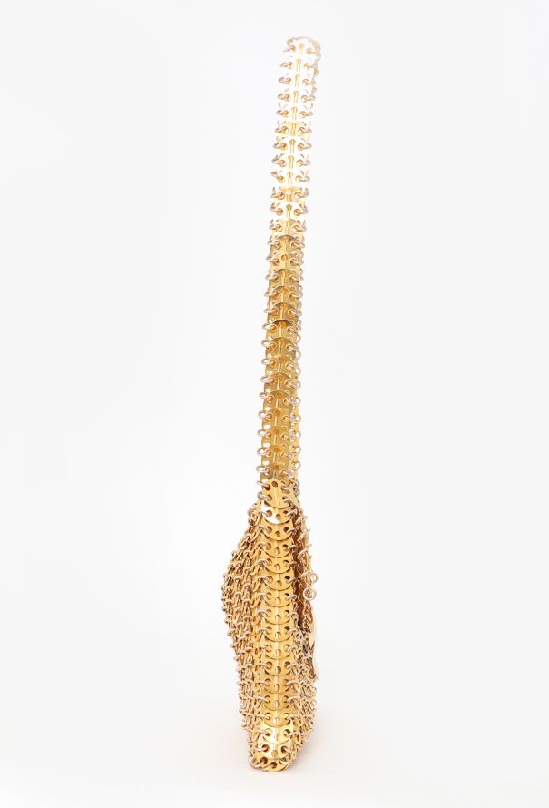 Paco Rabanne '60s Gold Chainmail Disc Shoulder Bag - 4