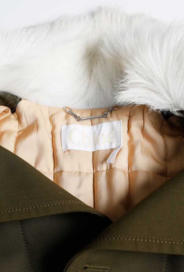 Chloé F/W 2019 Faux Fur Belted Coat - 7