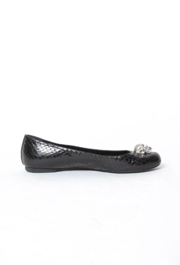 Alexander McQueen Skull Python Ballerinas - 4