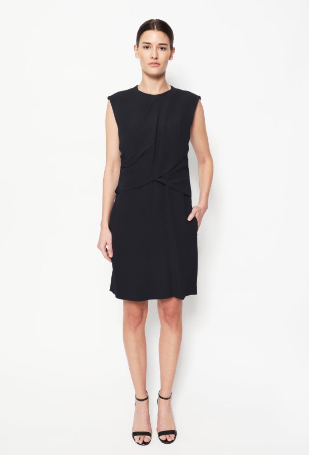 Céline Draped Crêpe Dress - 3
