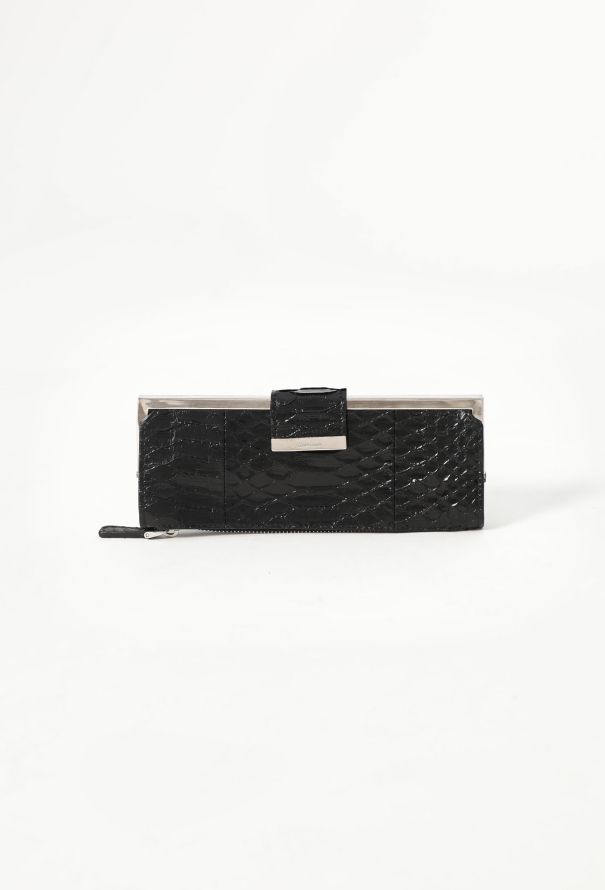 Miu Miu Black Python Long Wallet - 1