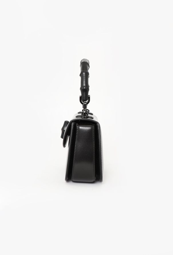 Gucci Black Bamboo 1947 Bag - 6