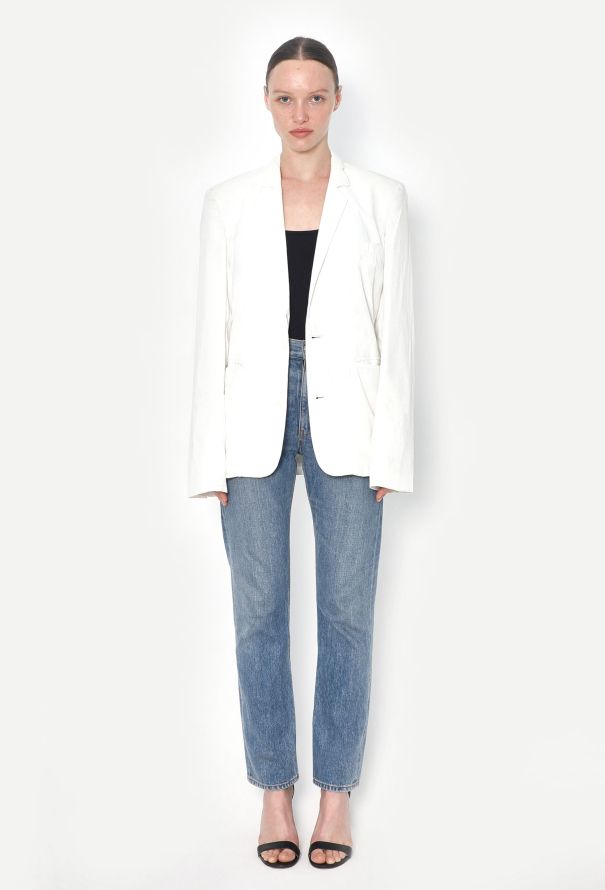 Raf Simons S/S 2008 Cinched Cotton Blazer - 5