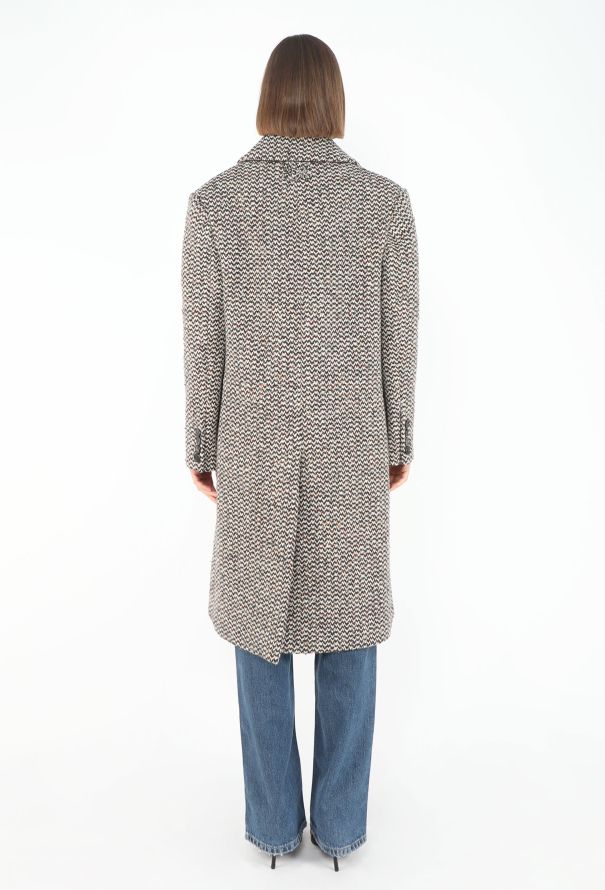 Miu Miu F/W 2023 Oversized Harris Tweed Coat - 6