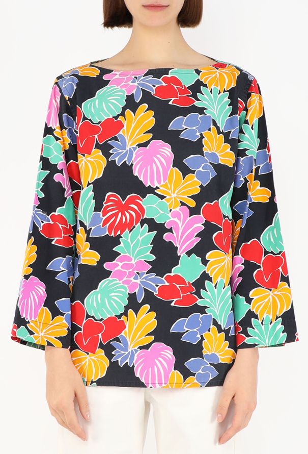Saint Laurent Vintage Printed Cotton Blouse - 4