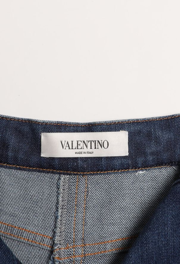 Valentino 2020 Braided Denim Culottes - 5