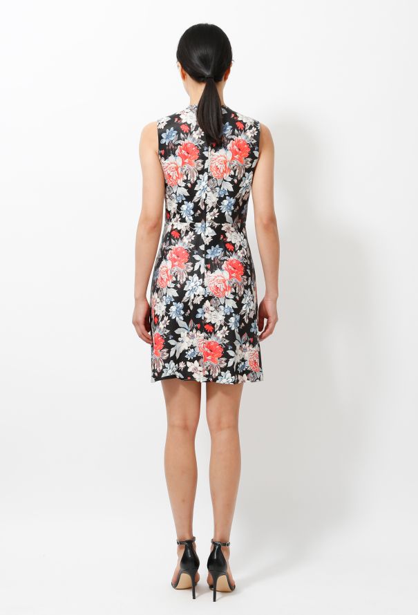 Céline Resort 2012 Floral Leather Dress - 6