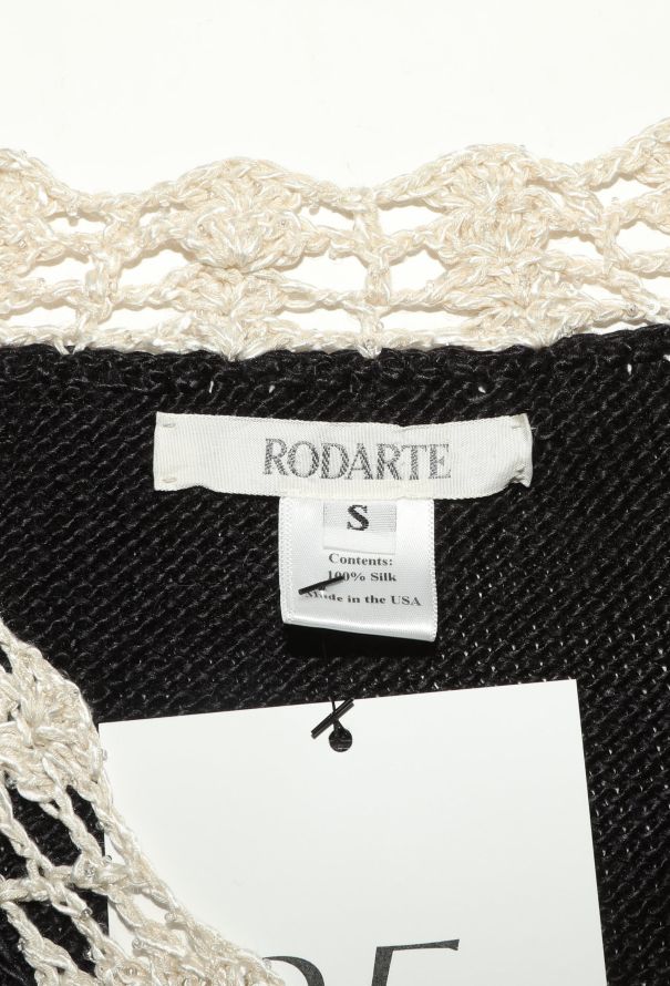 Rodarte Crochet Trim Silk Sweater - 4