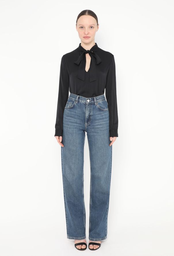 The Row Classic Silk Lavallière Blouse - 2