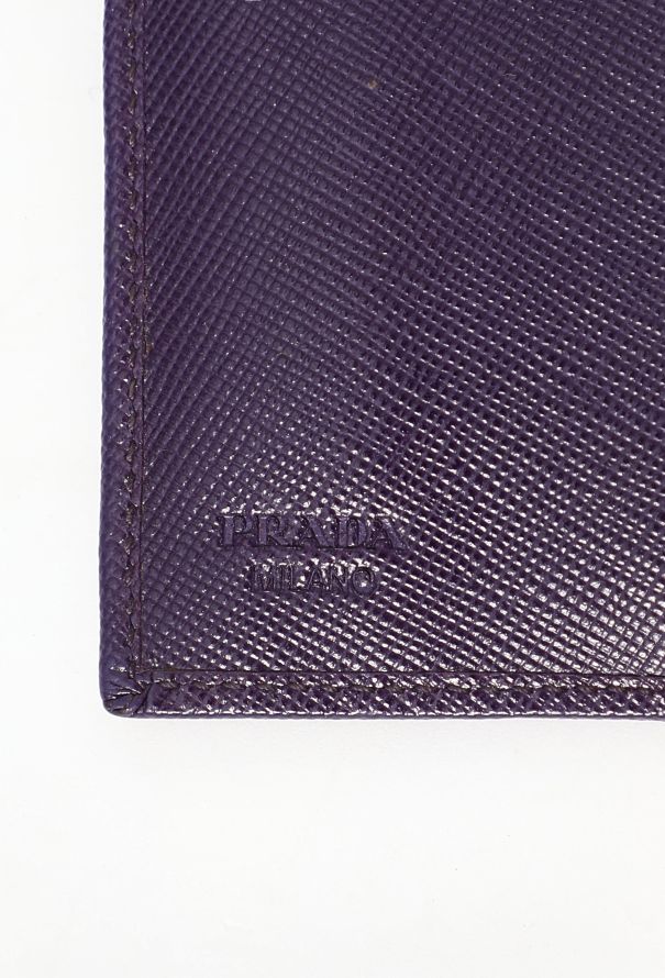 Prada Uva Saffiano Flap Wallet - 13