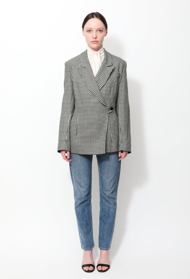 90s Houndstooth Blazer - 1