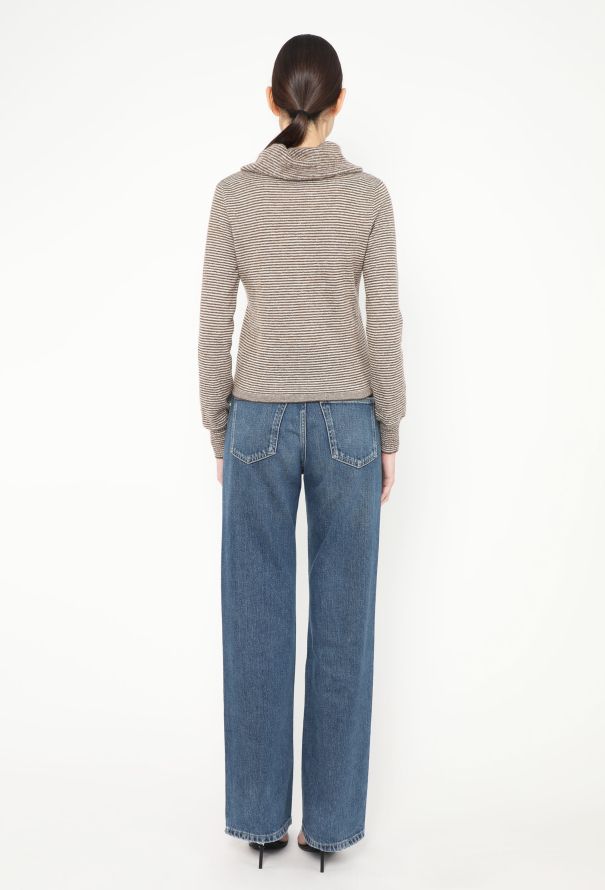 Chanel F/W 2015 Striped Mohair Turtleneck - 4