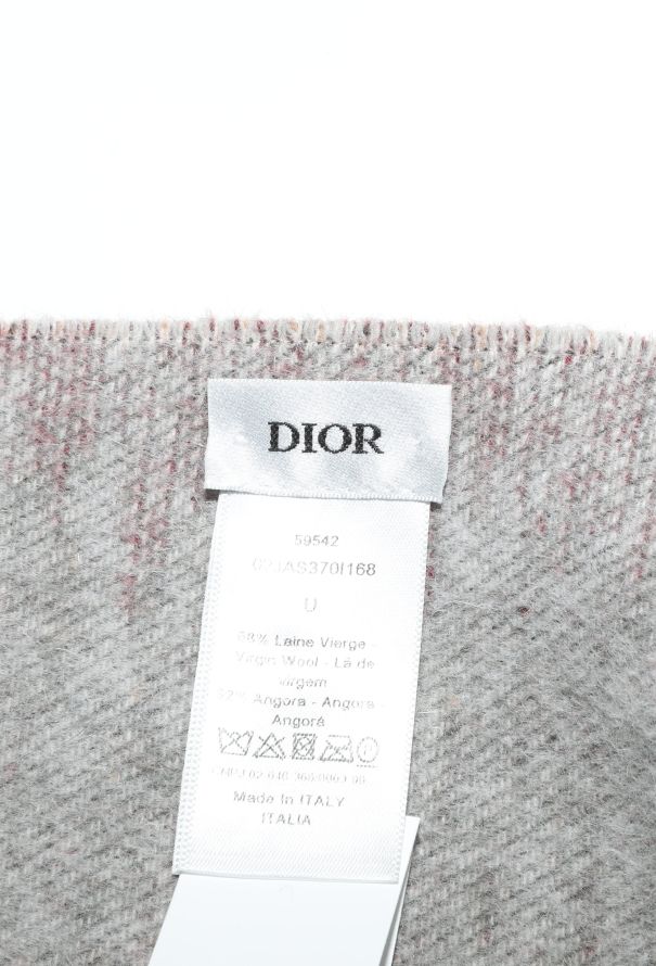 Dior Fringed Floral Angora Poncho - 4