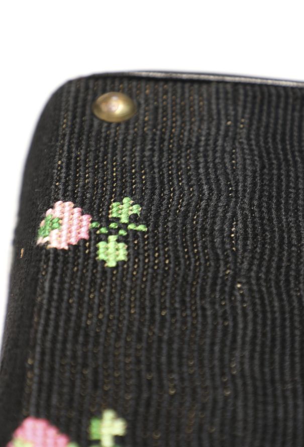 Floral Top Handle Bag - 14