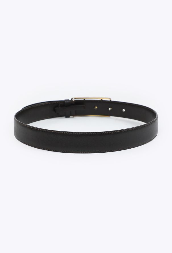 Céline Vintage Calèche Black Leather Belt - 4