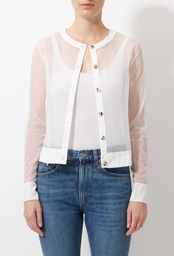 Céline Transparent Chiffon Cardigan - 1