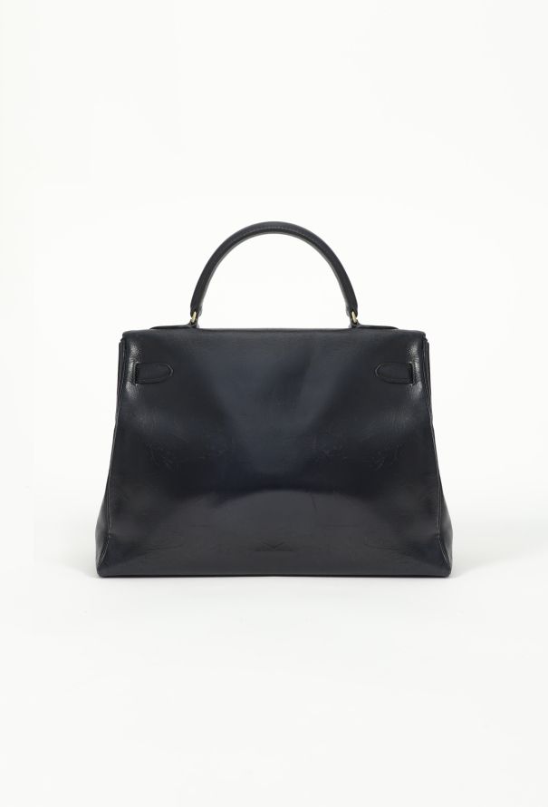 Hermès '60s Navy Box Kelly 32 Retourné - 4