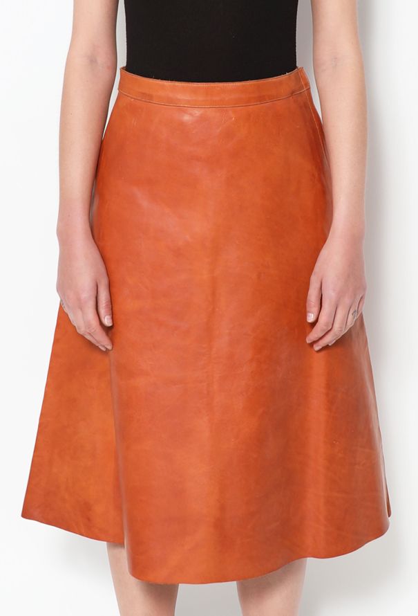 Saint Laurent S/S 2000 Leather Skirt - 3