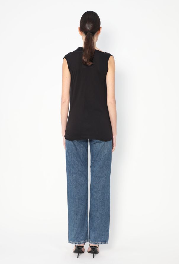 Rick Owens Draped Cowl-Neck Top - 4