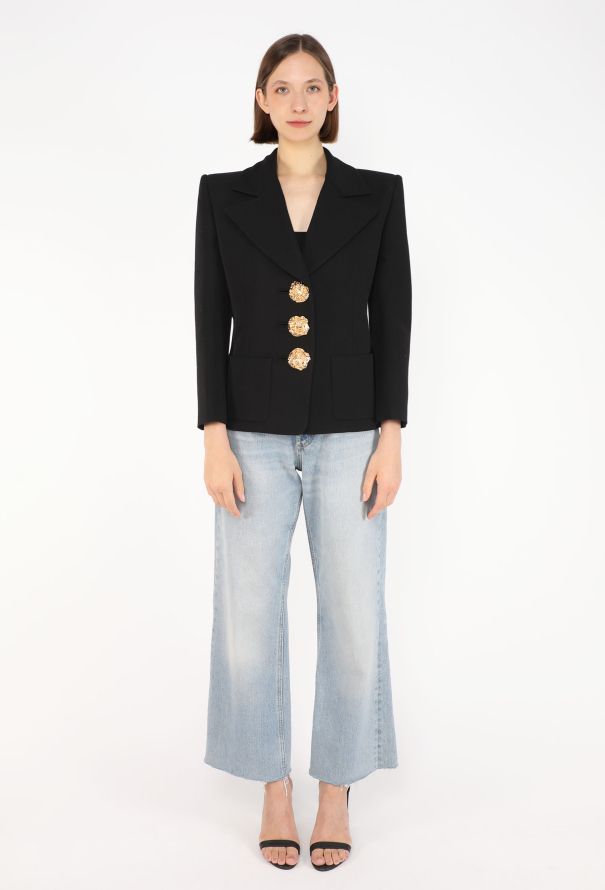 Saint Laurent Sculpted Button Blazer, S/S 2022 - 3