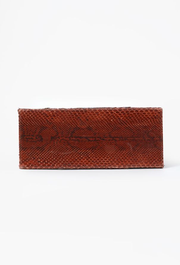 Saint Laurent Vintage Python Tote Bag - 6