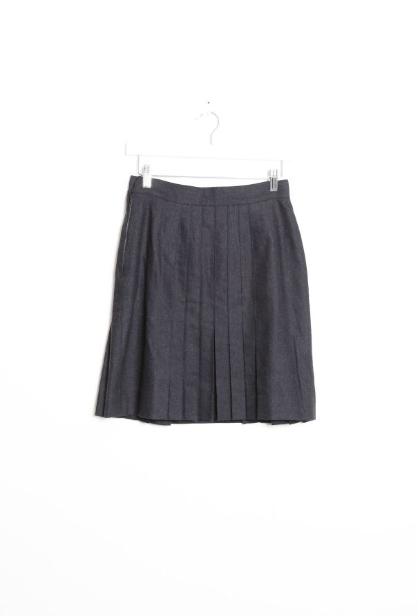 Chanel Vintage Black Pleated Skirt - 6
