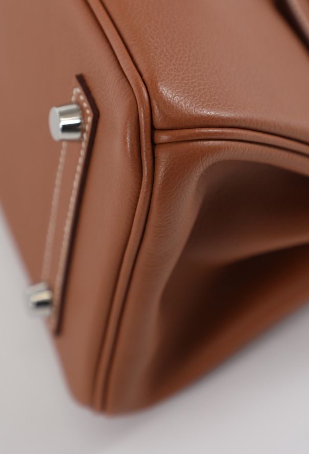 Hermès Exceptional Gold Evercolor Shoulder Birkin 29 - 11