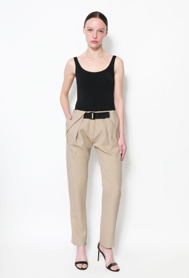 Balenciaga S/S 2012 Belted Cigarette Trousers - 5